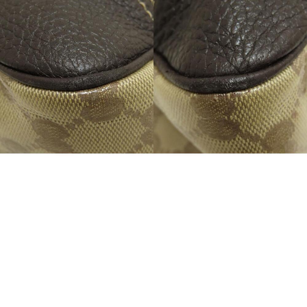 GUCCI GG Crystal Tote Bag Beige Brown Leather - Picture 10 of 11